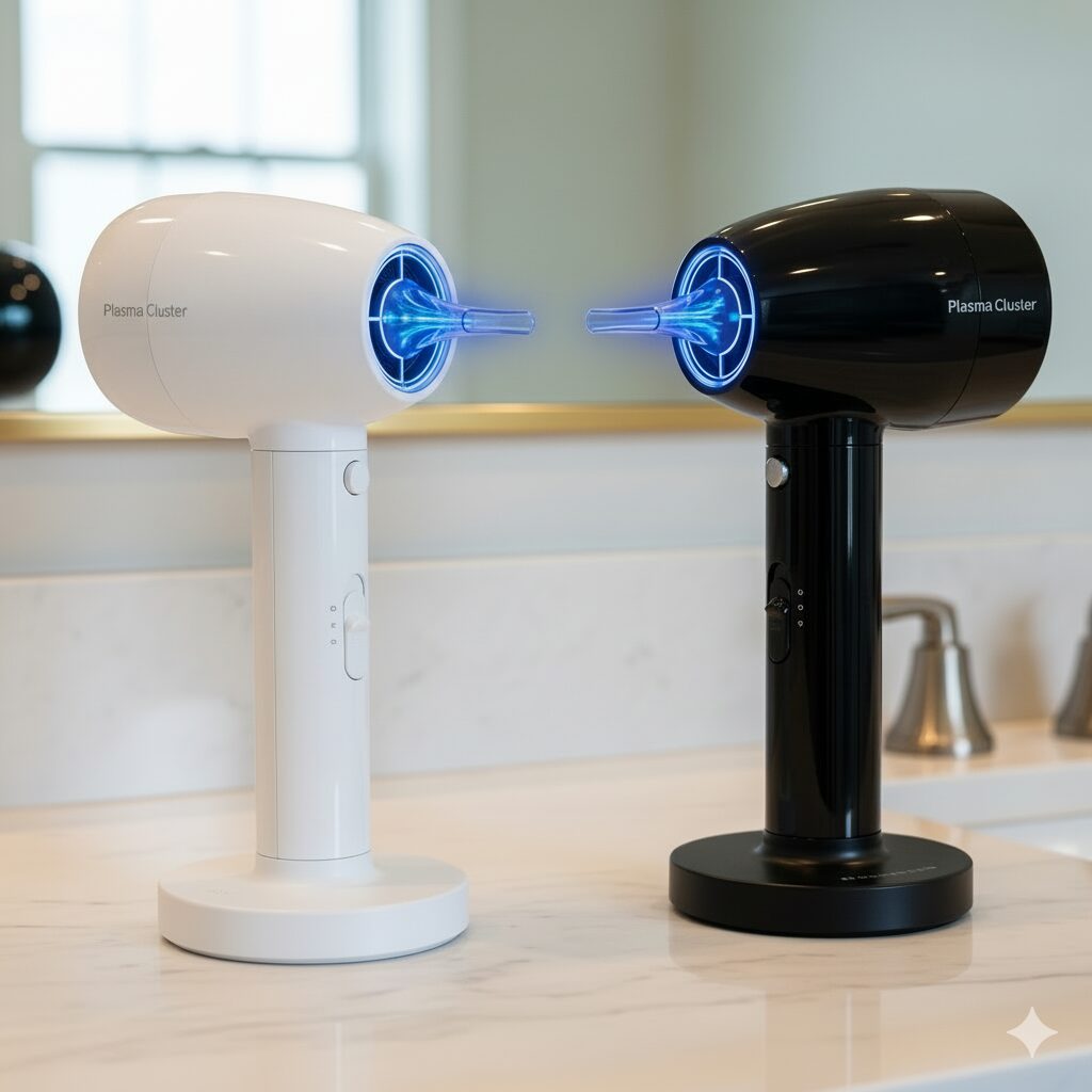 シャープ ドライヤー IB-WX902 ミッドナイトブラックと IB-WX901 ルミナスホワイトの比較