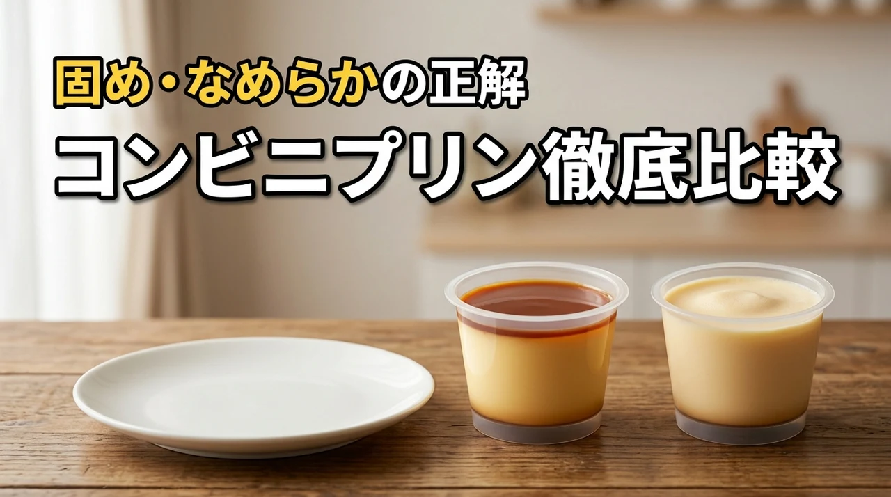 【自分好みがすぐ見つかる】コンビニのプリンを比較！固め派となめらか派の正解は