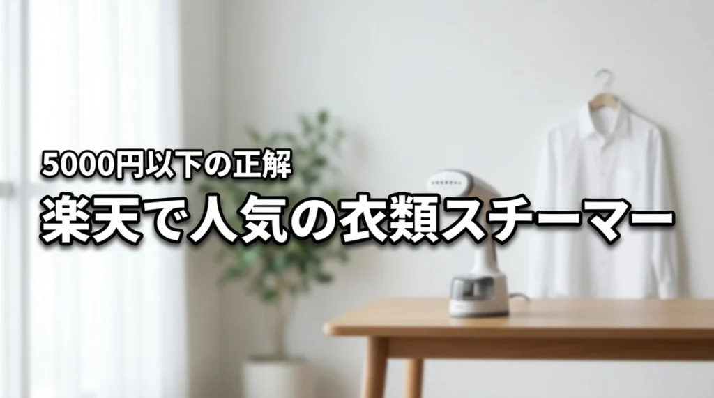 一人暮らしで重宝する衣類スチーマー！楽天でレビューが多い5000円以下の正解
